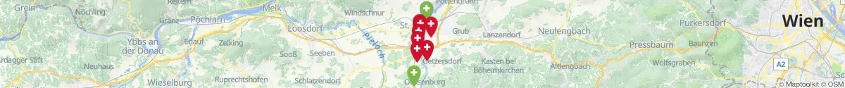 Map view for Pharmacies emergency services nearby Stattersdorf (Sankt Pölten (Stadt), Niederösterreich)